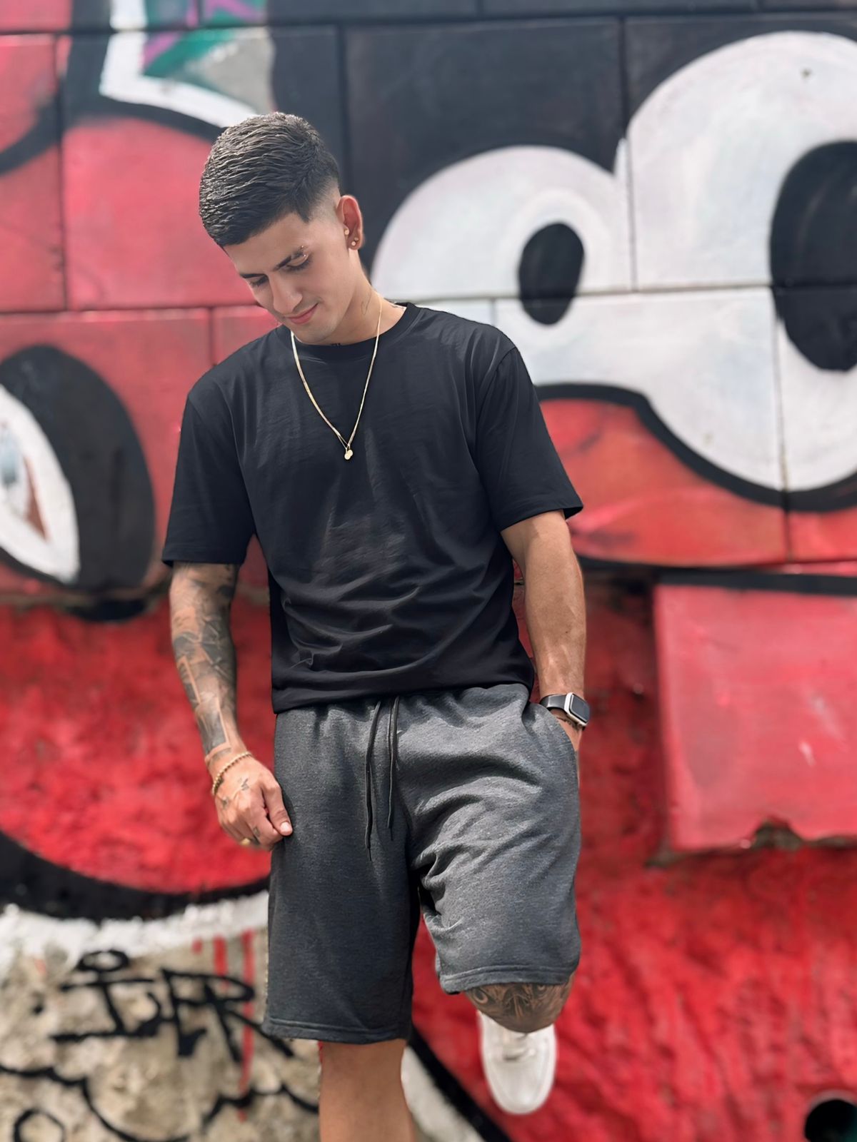 Pantaloneta Epicco Gris Jaspe Oscuro