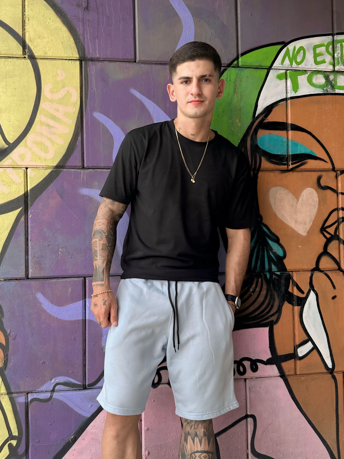 Pantaloneta Epicco  Azul Bebe