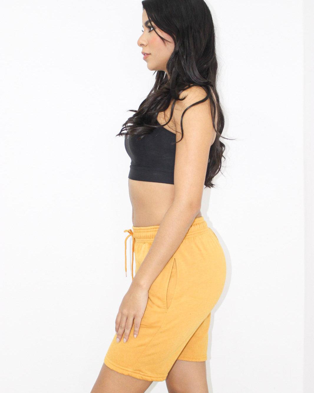 Pantaloneta mujer Mostaza