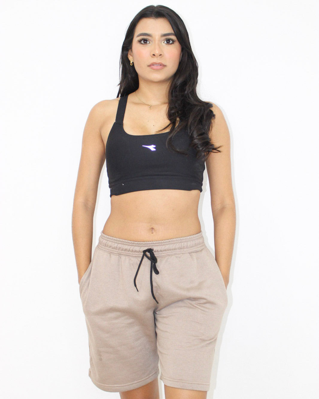 Pantaloneta mujer Caqui